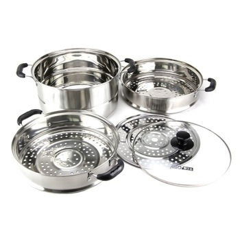 爱仕达NS1528三层复底蒸锅 设计、材质与实用体验解析